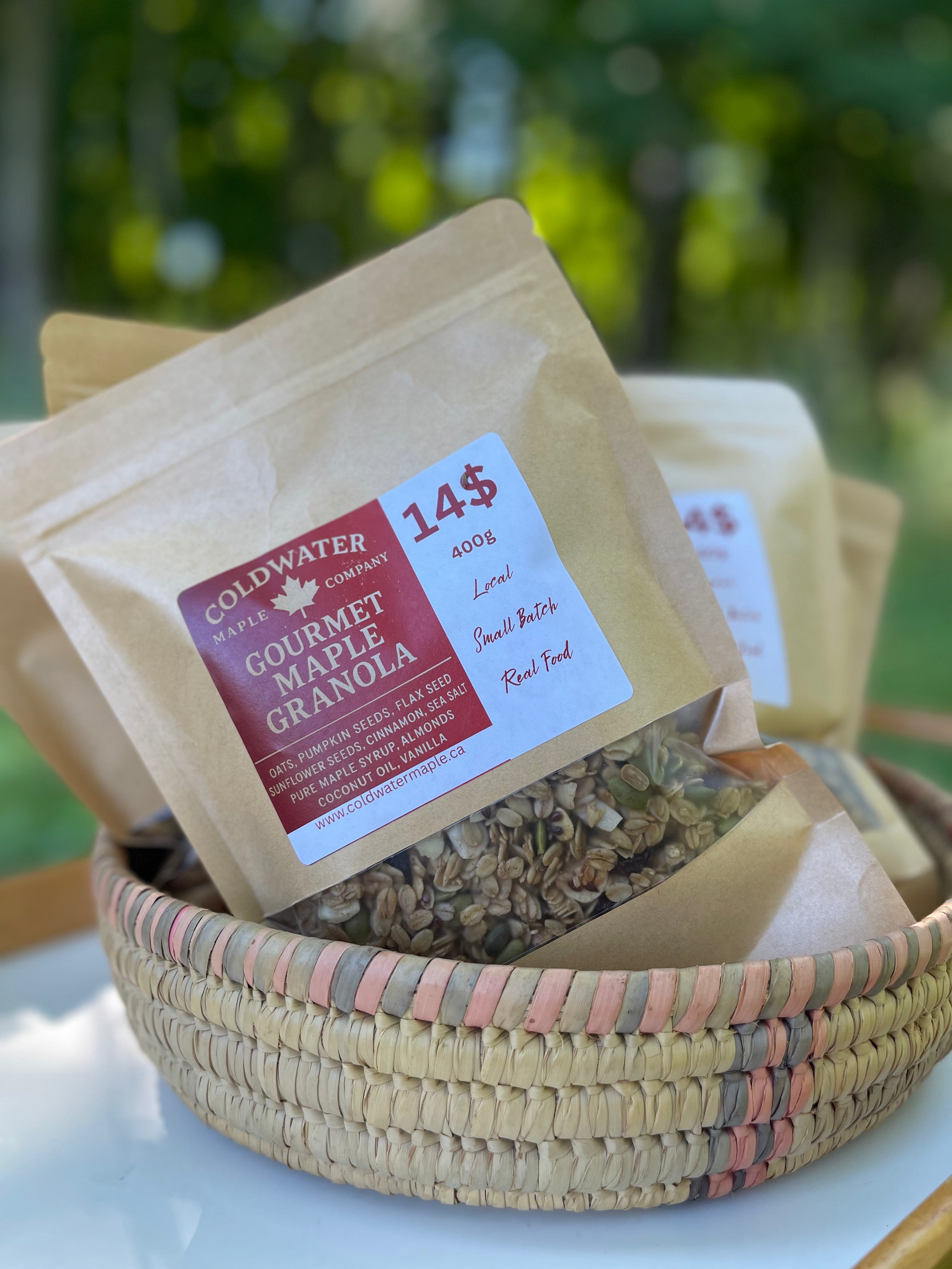 Gourmet Maple Granola from Cozy Acres and Coldwater Maple Company